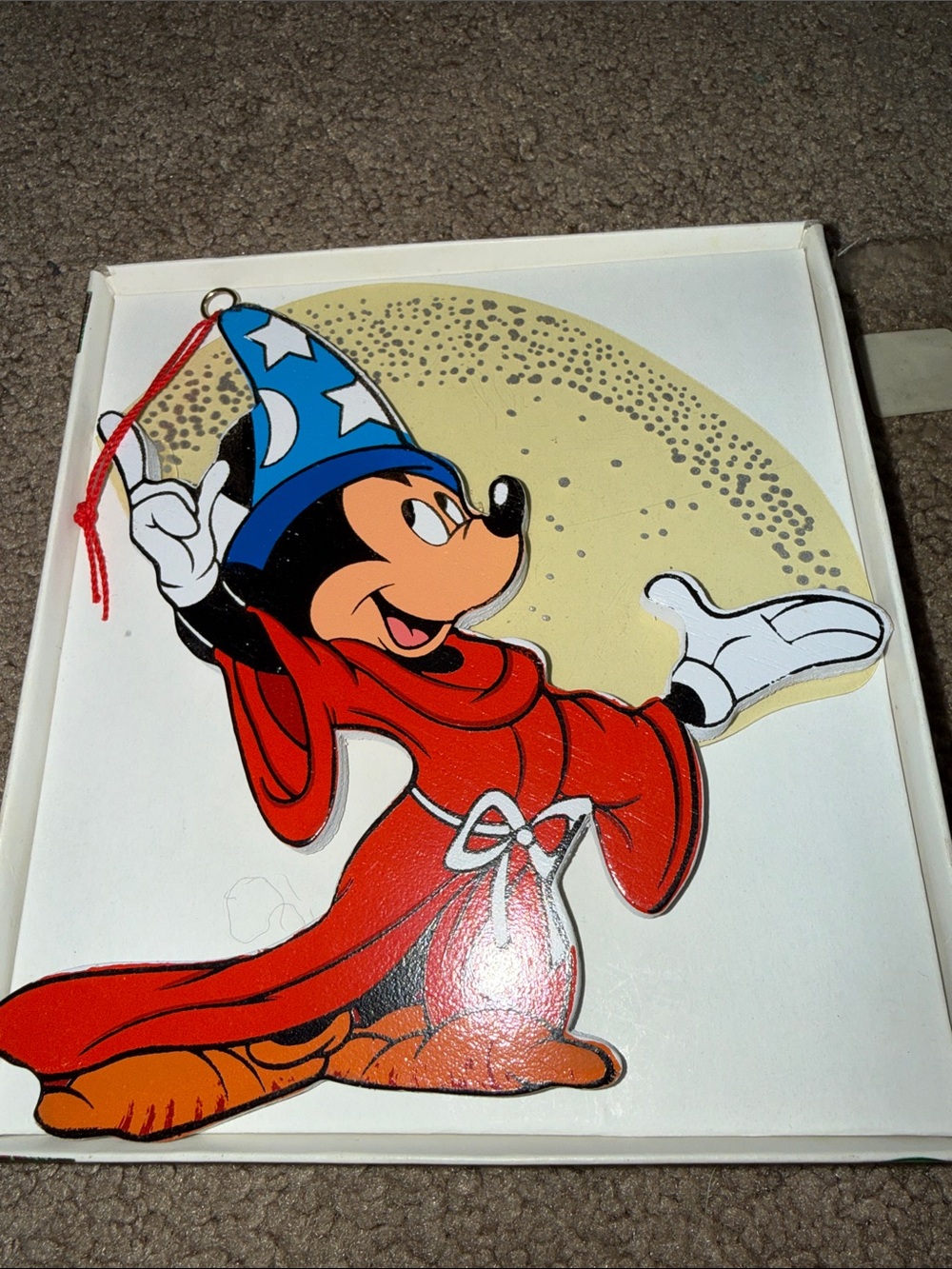 Disney Mickey Sorcerer ornament Hanging Decoration - Red/Blue